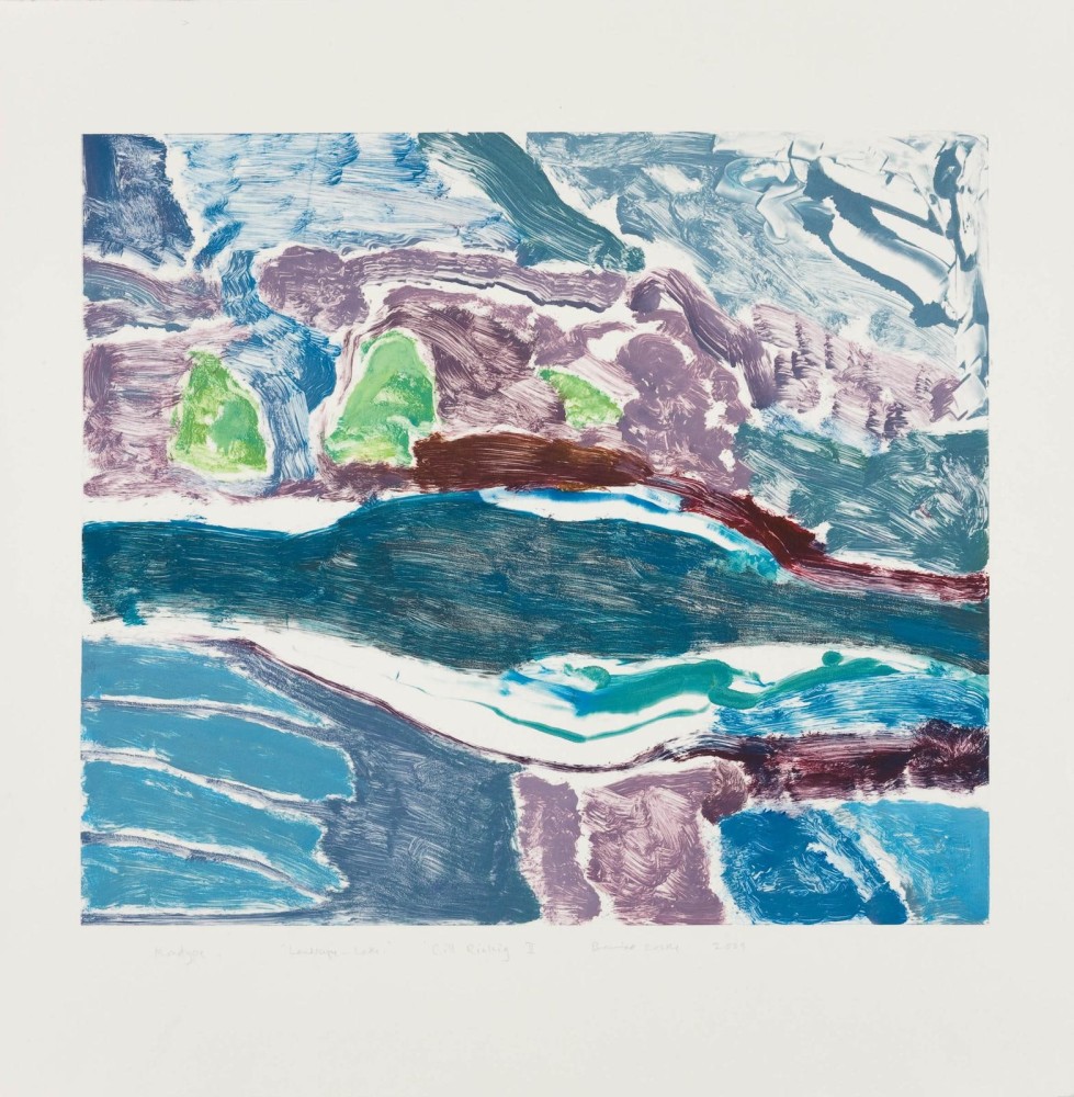 Barrie Cooke  Landscape Lake Cill Rialaig  II