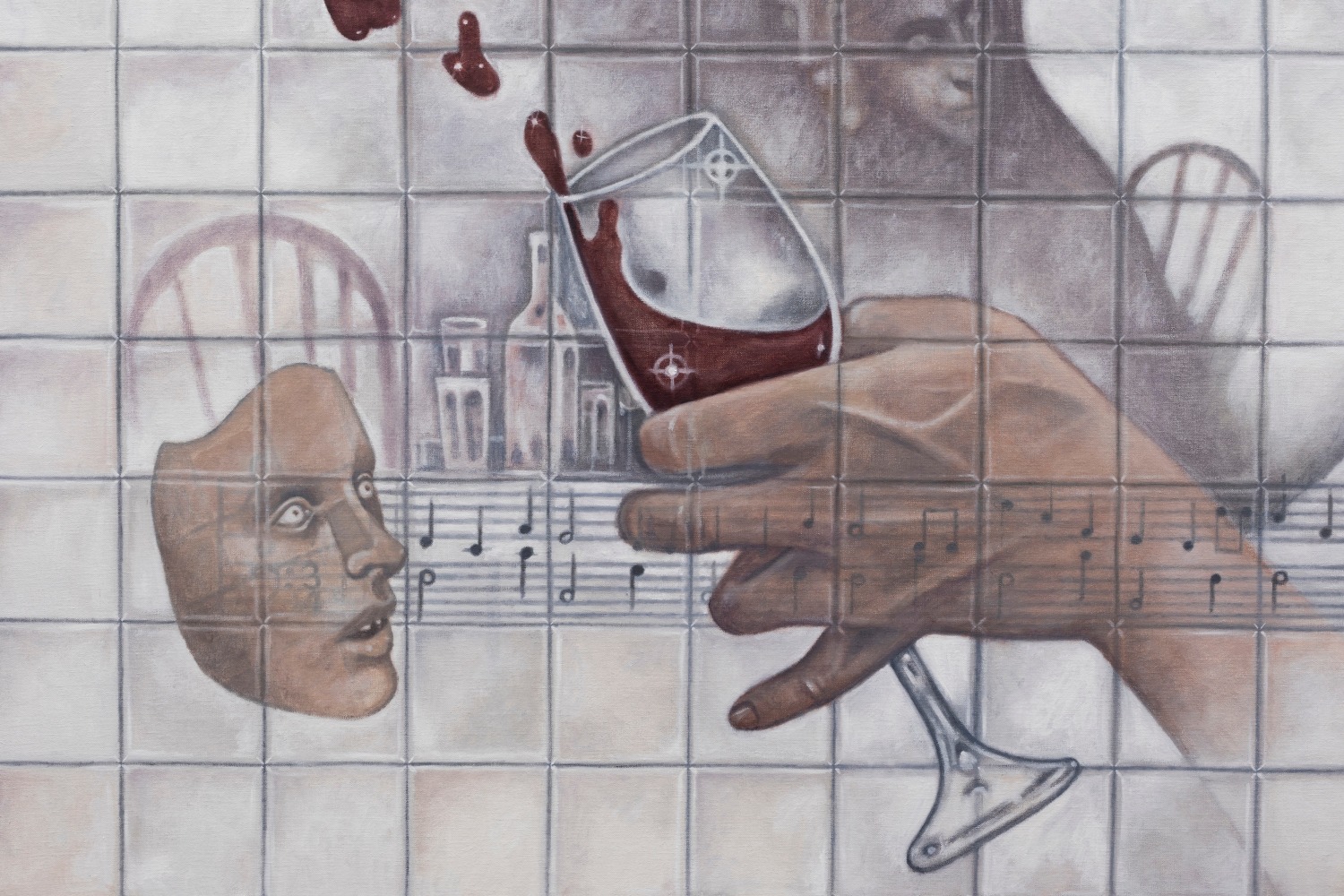 Justin Fitzpatrick

Memory of a birthday, 2024

oil on linen, oak frame

140 x 180 cm / 55.1 x 70.9 in

143 x 183 x 3 cm framed / 56.3 x 72 x 1.2 in framed