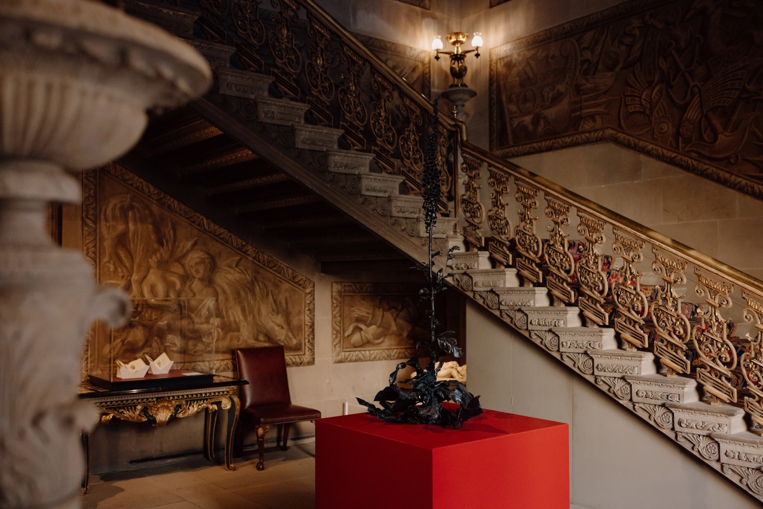 Dorothy Cross in The Gorgeous Nothings: Flowers at Chatsworth, installation view, Chatsworth House, UK. Photo: India Hobson, courtesy of Chatsworth House Trust