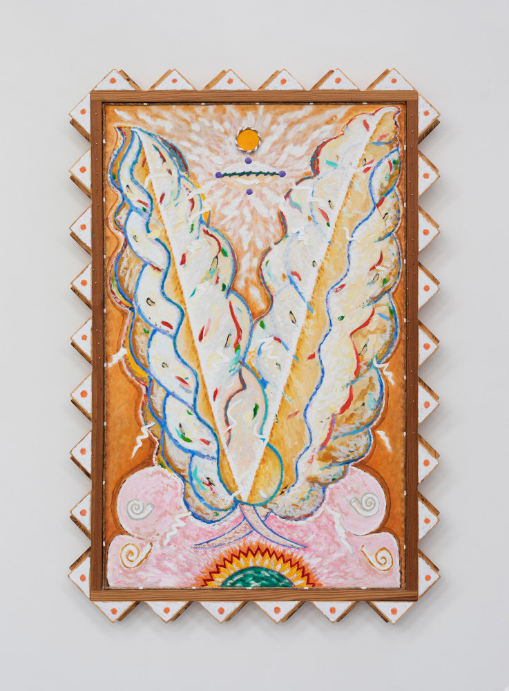 Daniel Rios Rodriguez&amp;nbsp;
Las Nubes, 2020-21
oil, styrofoam and rope on canvas with wood frame.
170.2 x 111.8 cm / 67 x 44 in