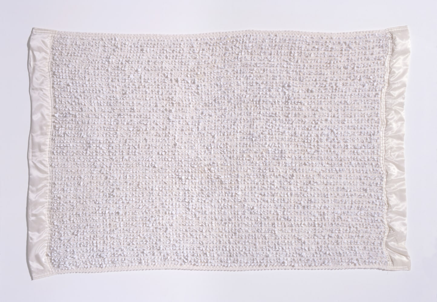 Kathy Prendergast&amp;nbsp;
Grave Blanket (Version 1), 1997
woolen blanket and marble chippings&amp;nbsp;
108 x 71 cm / 42.5 x 28 in&amp;nbsp; &amp;nbsp;
Collection of Irish Museum of Modern Art, Dublin
