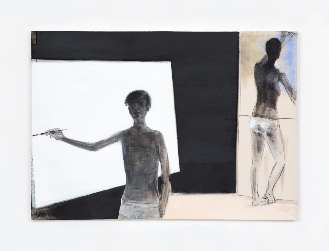 Merlin James
Two Figures, 2020
acrylic and mixed materials
124.5 x 174.6 cm /&amp;nbsp;49 x 68.75 in