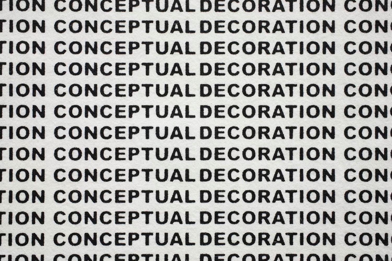 Stefan Brüggemann, CONCEPTUAL DECORATION