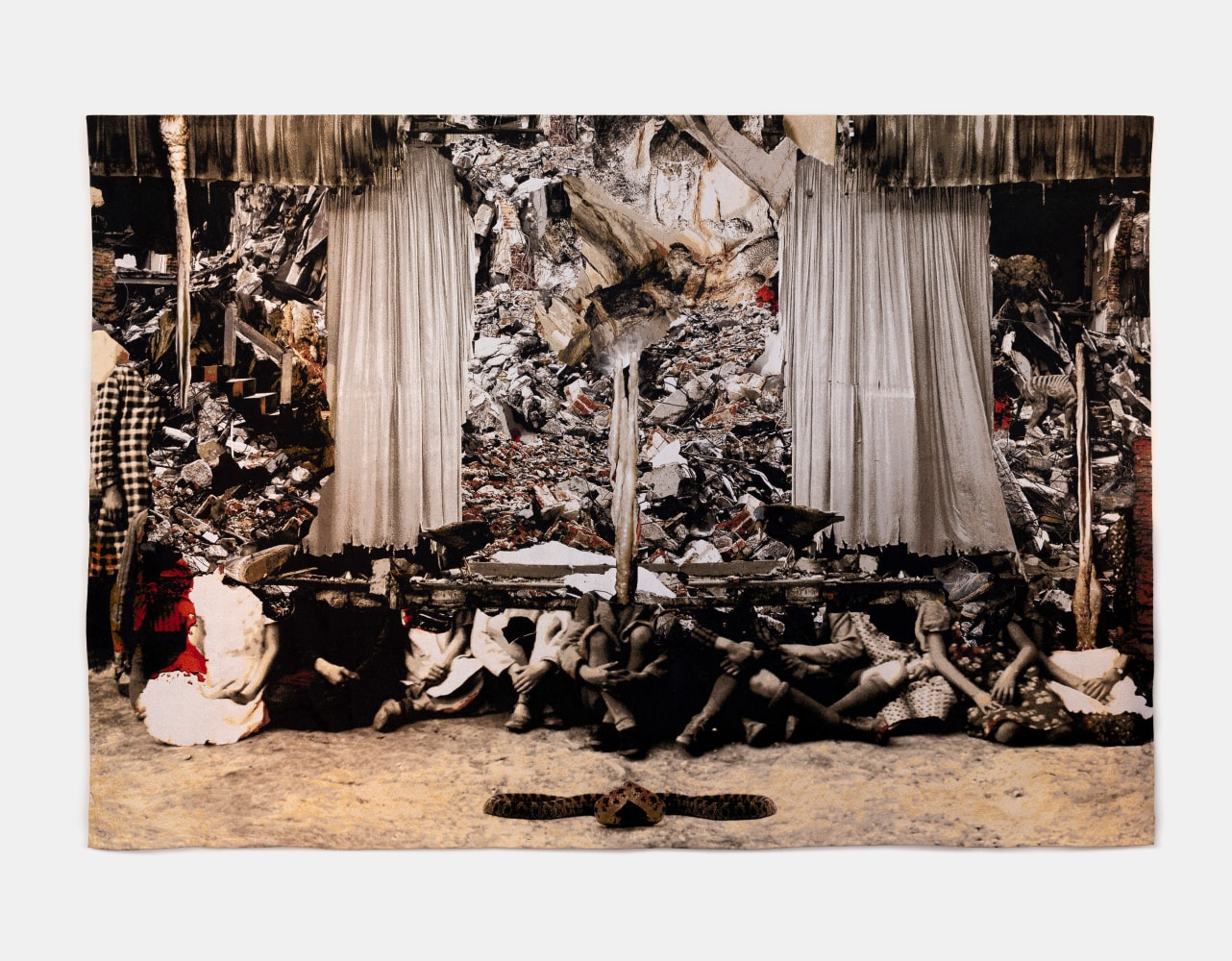 Ailbhe N&amp;iacute; Bhriain
Interval VIII,&amp;nbsp;2024
Jacquard tapestry, cotton, wool, silk, Lurex, edition of 3 + 2AP
291 x 430 cm / 114.6 x 169.3 in