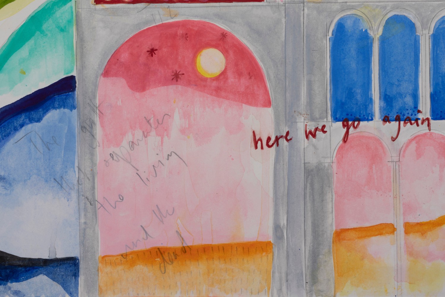 Isabel Nolan
Revelation, 2024
watercolour on paper
42 x 59.4 cm / 16.5 x 23.4 in paper size
47.7 x 65 x 3.7 cm &amp;nbsp;/ 18.8 x 25.6 x 1.5 in framed size