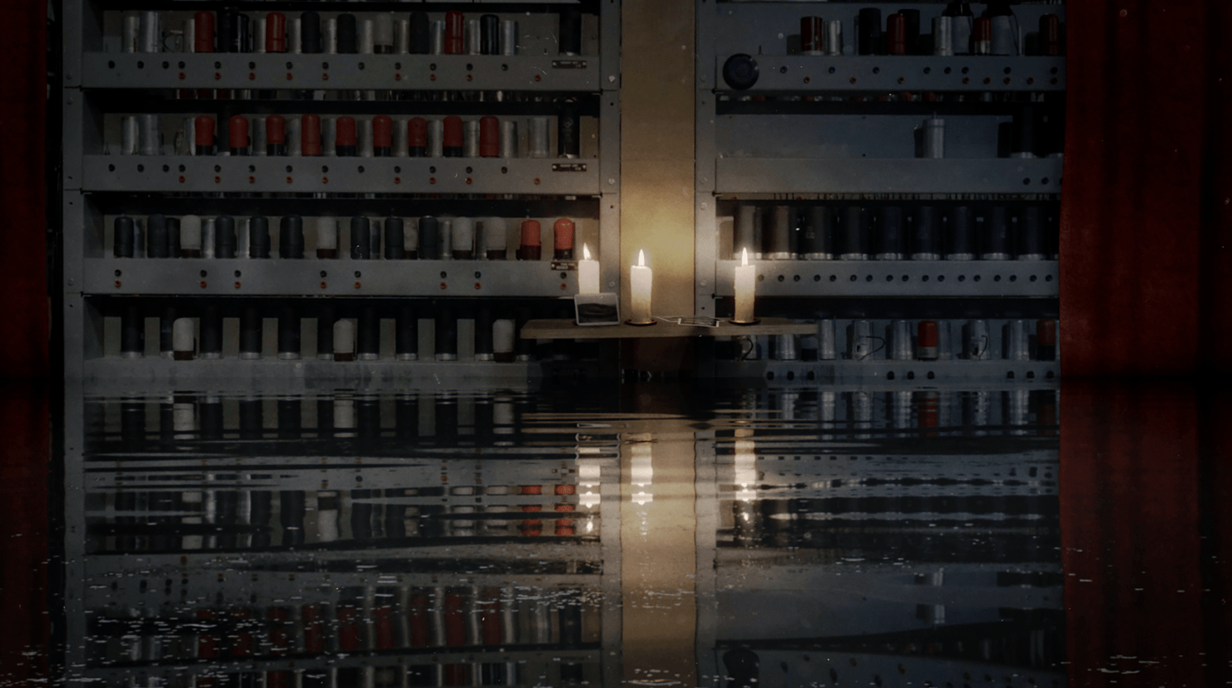 Ailbhe N&amp;iacute; Bhriain&amp;nbsp;

Still from&amp;nbsp;An Experiment with Time, 2022

Three-channel video installation with 5.1 surround sound, duration 19:02 mins, edition of 3 + 2AP