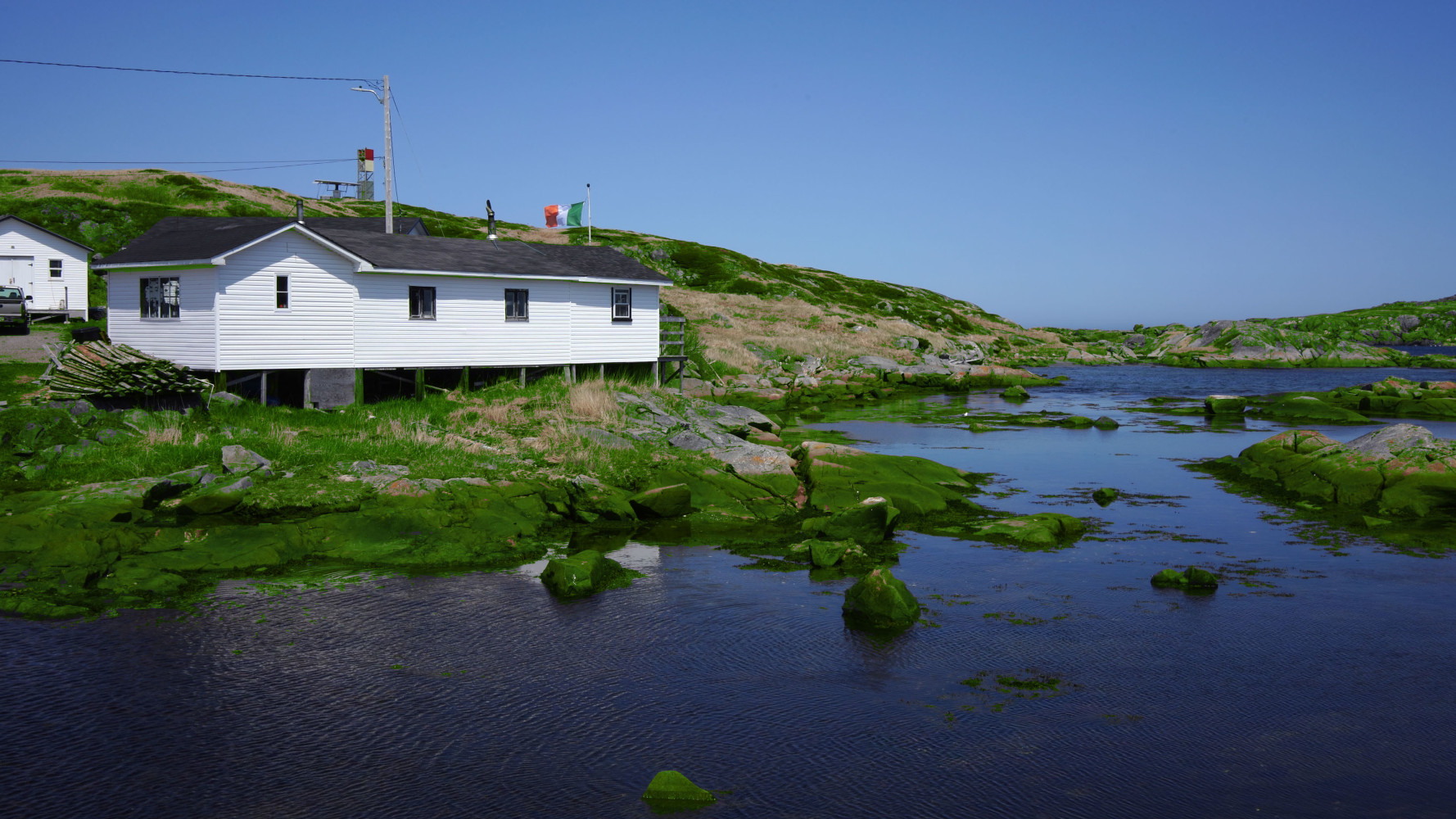 Liam Gillick, Quantified Variability, 2024, 4K video, colour, sound. Filmed on Fogo Island, Newfoundland.