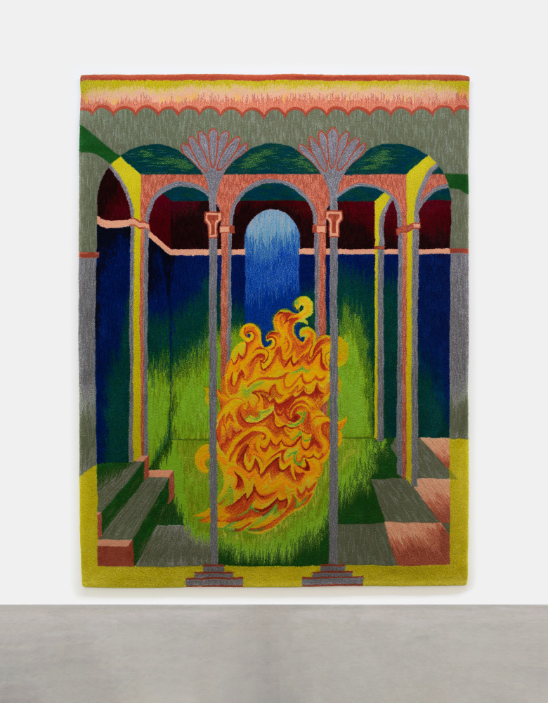 Isabel Nolan&amp;nbsp;

Miracle of Fire, 2021

hand-tufted 100% New Zealand Wool, 12 mm pile

300 x 224 cm&amp;nbsp; &amp;nbsp;

118.1 x 88.2 in&amp;nbsp; &amp;nbsp;

Collection of National Gallery of Ireland