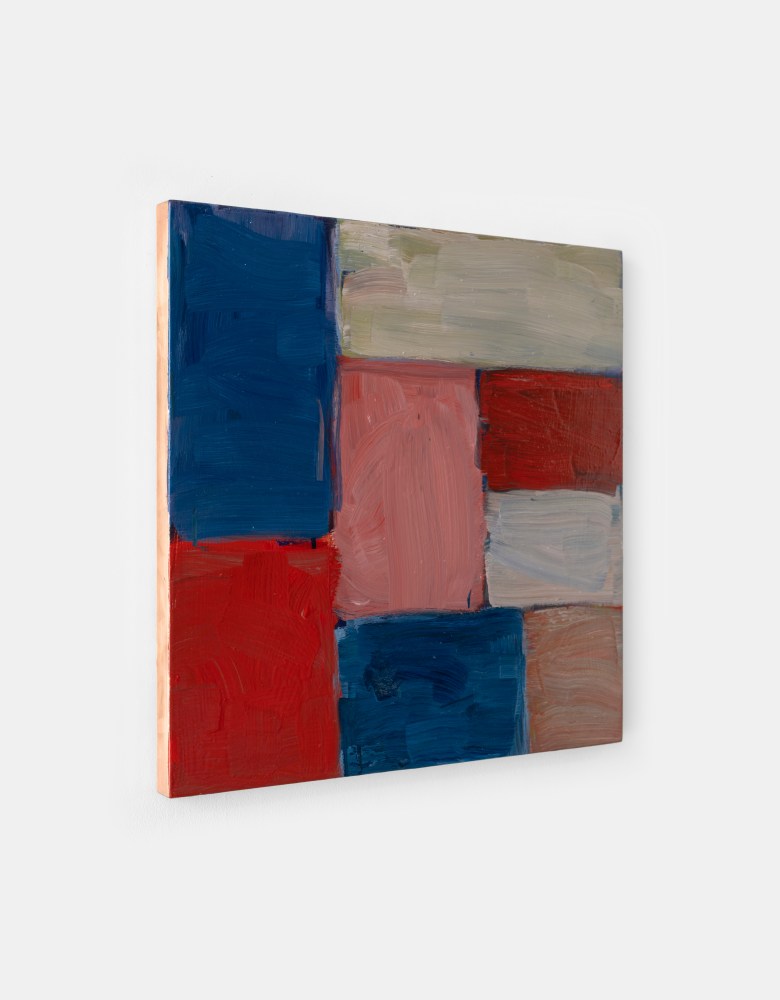 Sean Scully  Pink Blue 2025 oil on copper