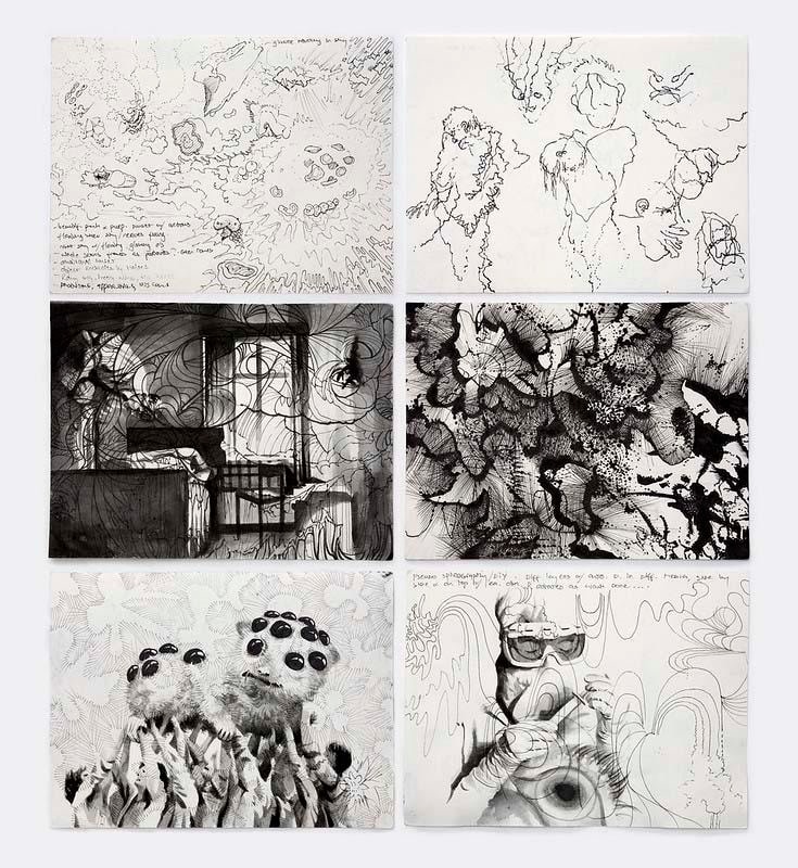 Eoin Mc Hugh
io, pp. 13-18,
pigment ink on paper six pages
15 x 20 cm / 5.9 x 7.9 in each