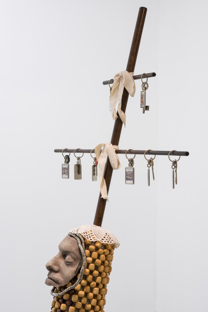 Justin Fitzpatrick, Self-portrait as a eukaryotic cell with flagellar motor and platfom shoe (detail), 2023, courtesy of Margot Samel gallery &amp;ndash; New York, exhibition view of Ballotta, La Ferme du Buisson, 2024, &amp;copy; the artist and Adagp &amp;ndash; Paris | &amp;copy; photo Émile Ouroumov, 2024. Rights reserved