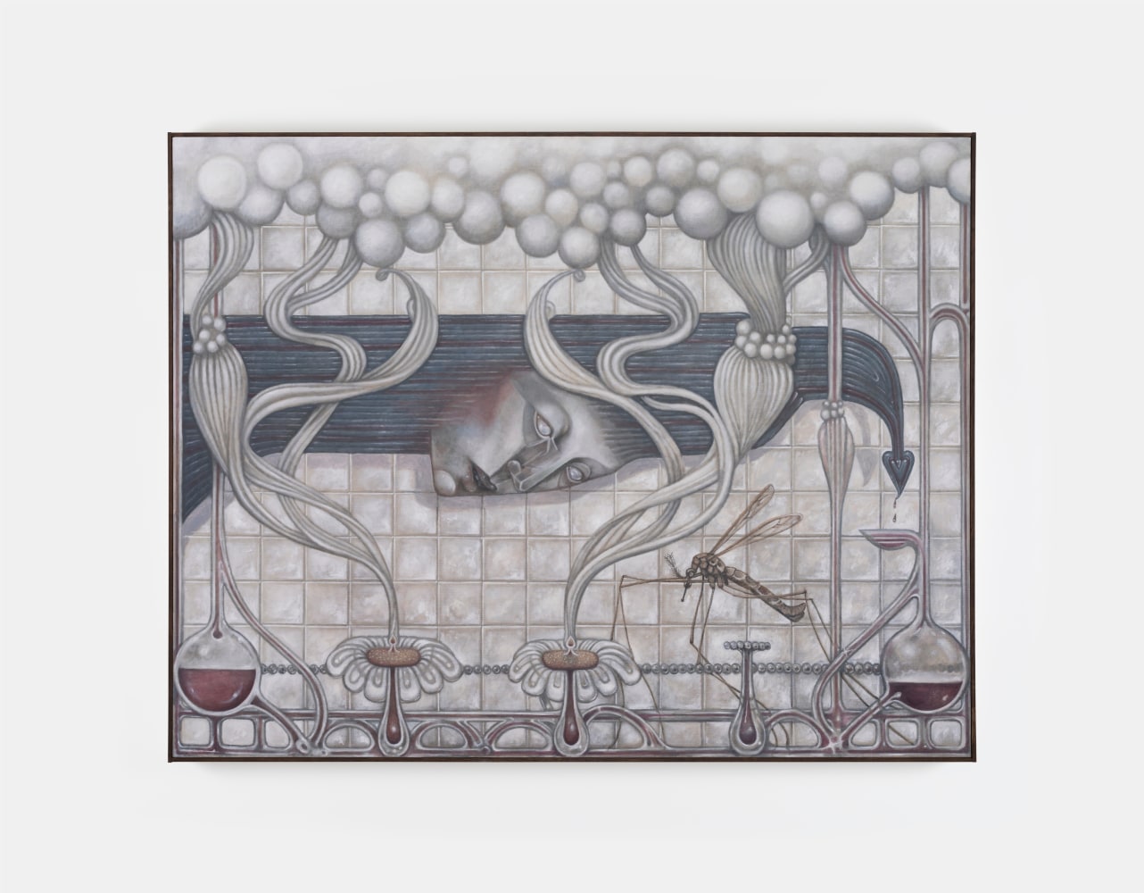 Justin Fitzpatrick
Perfume Pollen Plasma,&amp;nbsp;2024
oil on linen, oak frame
140 x 180 cm / 55.1 x 70.9 in
142 x 182 x 2.6 cm / 55.9 x 71.7 x 1 in framed