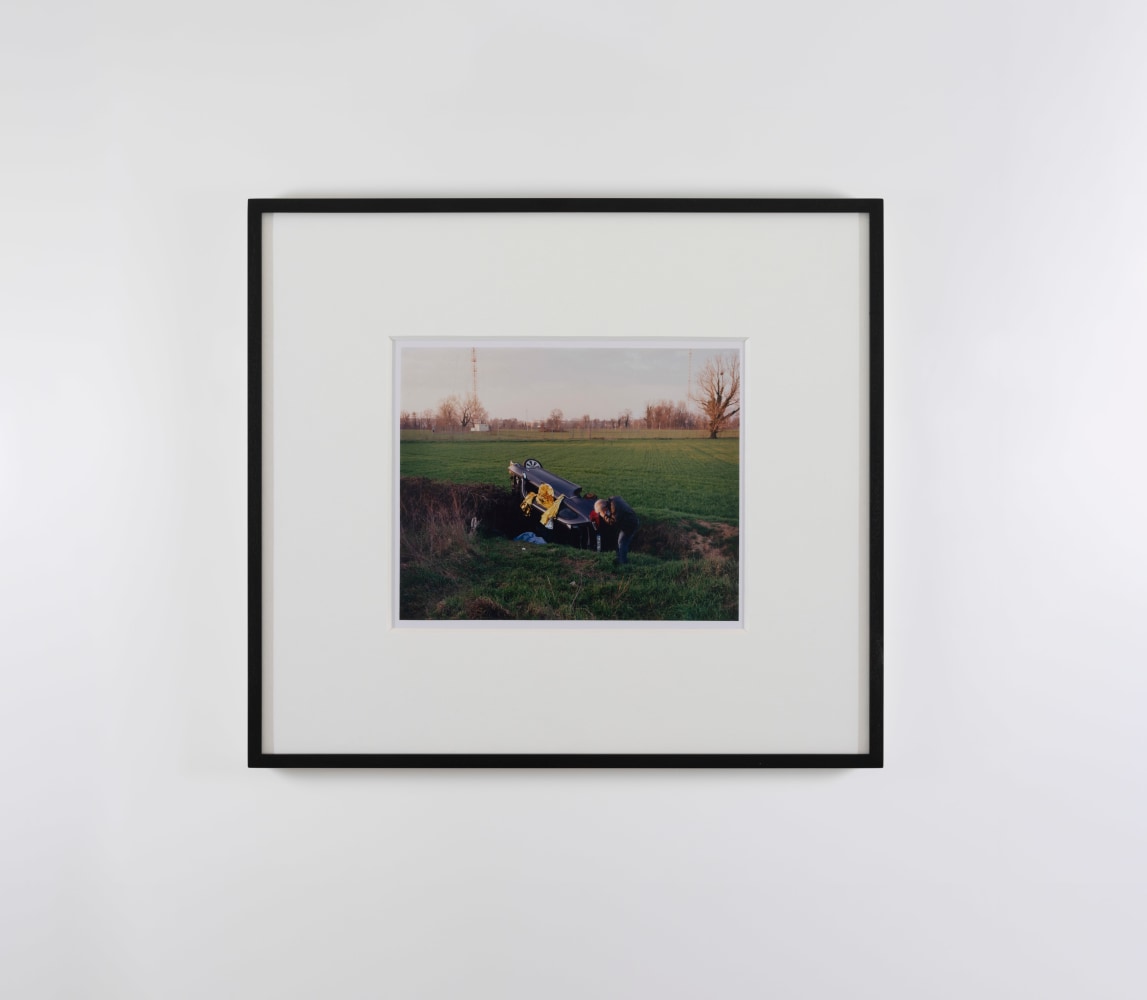 Samuel Laurence Cunnane
Car crash outside Milan, 2023
Hand-printed C-type print on archival photo paper, framed
edition of 3 + 1AP
19.4 x 24 cm / 7.6 x 9.4 in image size&amp;nbsp;