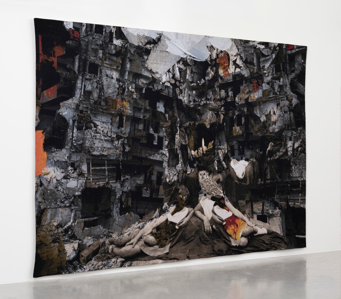 Ailbhe N&amp;iacute; Bhriain
Interval VI, 2023
Jacquard tapestry, cotton, wool, silk, Lurex, edition of 3 + 2AP
294.5 x 408 cm / 115.9 x 160.6 in&amp;nbsp; &amp;nbsp;