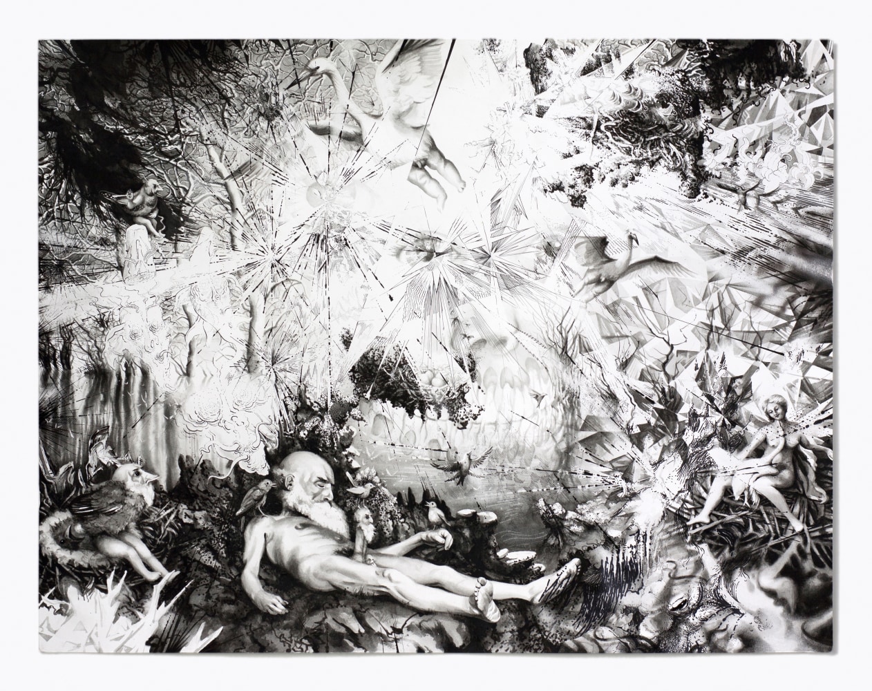 Eoin Mc Hugh&amp;nbsp;
Orzchis caldemia, 2018-2019
acrylic ink and watercolour on paper
56 x 72.5 cm / 22 x 28.5 in paper size&amp;nbsp;
70.5 x 87 cm / 27.8 x 34.3 in framed&amp;nbsp;&amp;nbsp;

&amp;nbsp;