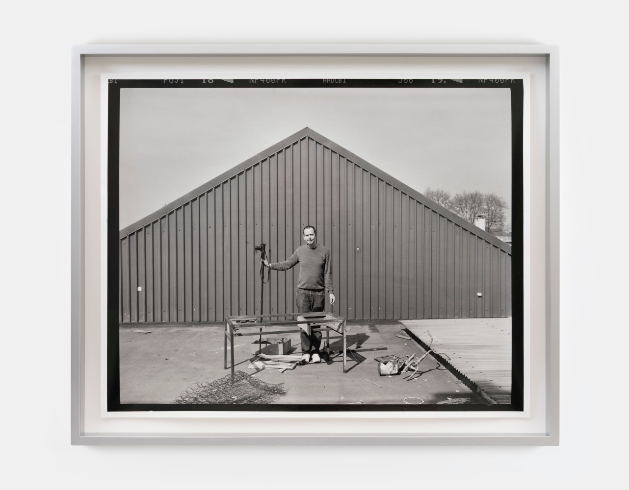 Gerard Byrne
M7 / Roll 10 / Exp 01, 2008 - ongoing
hand-printed silver gelatin print, aluminium frame, edition of 3
38.6 x 47.8 cm / 15.2 x 18.8 in print size&amp;nbsp;
44 x 53.5 x 5 cm / 17.3 x 21.1 x 2 in framed
