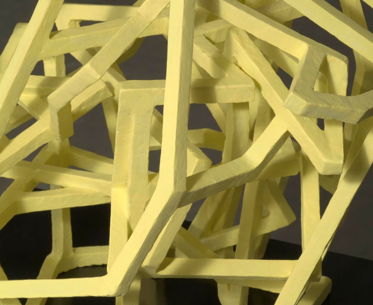 Isabel Nolan,&amp;nbsp;Disorder is always increasing, 2008, balsa, jesmonite, paint, MDF 43 x 42 x 42 cm / 16.9 x 16.5 x 16.5 in, object 65 x 35 x 40 cm / 25.6 x 13.8 x 15.7 in base&amp;nbsp;