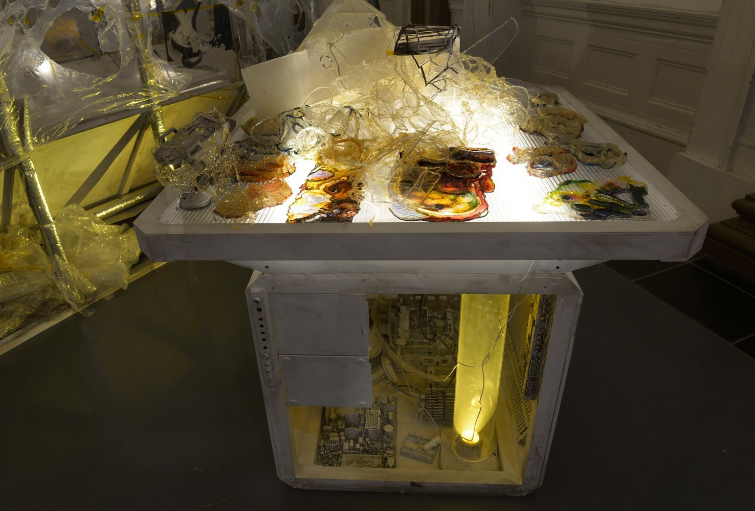 Sam Keogh
Cellular World: Cyborg-Human-Avatar-Horror, 2018,&amp;nbsp;as part of the Director&amp;rsquo;s Programme, Glasgow International&amp;nbsp;
Gallery of Modern Art (GoMA), Glasgow, Scotland