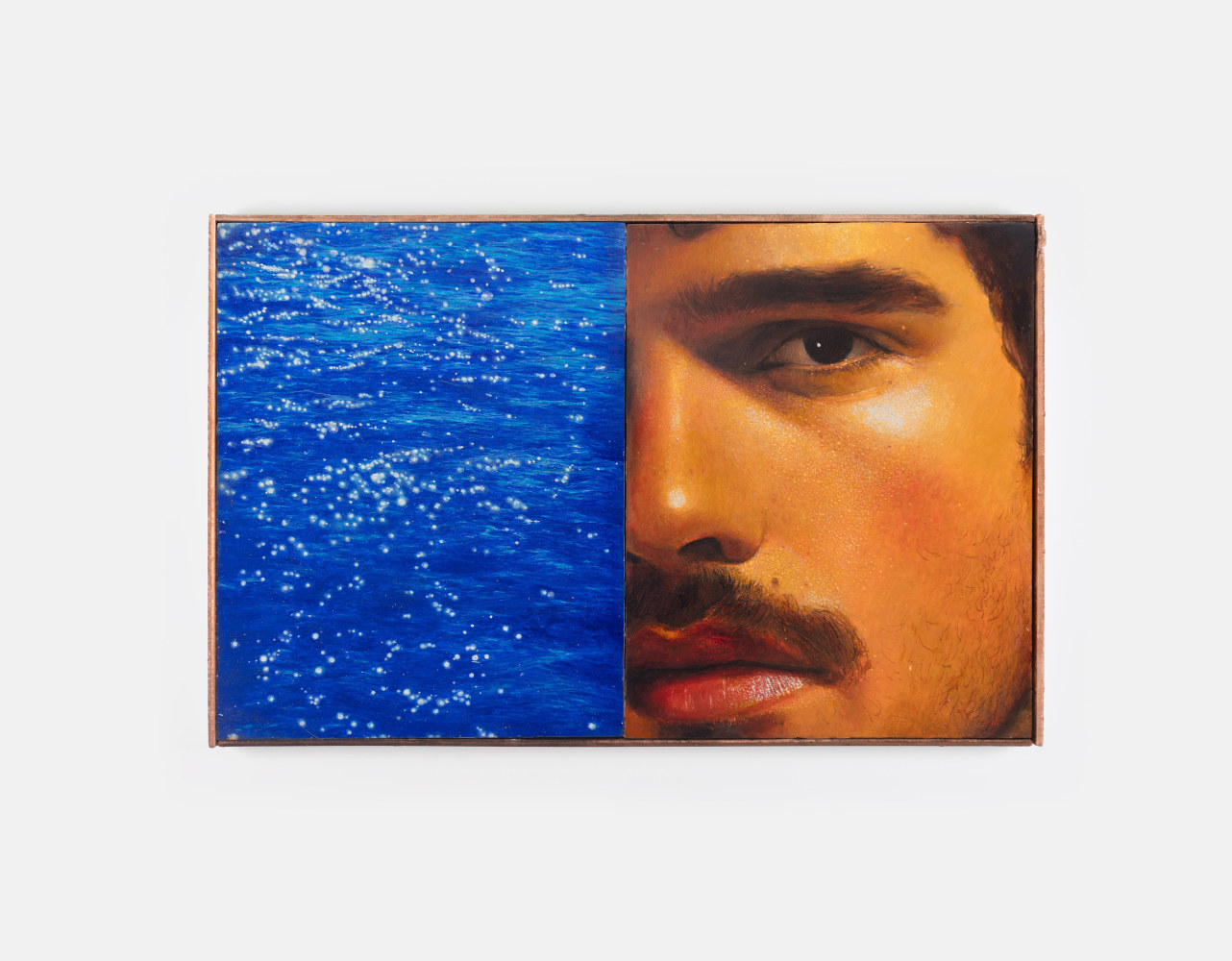 Ki Yoong

Deepest blue, 2025

Oil on board, copper

19.6 x 30.7 cm