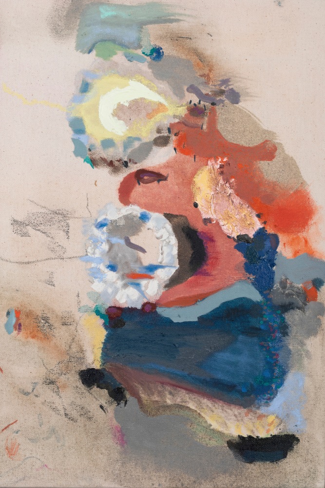 Aleana Egan&amp;nbsp;

trace element,&amp;nbsp;2025

mixed media on canvas with solid American white oak and linen mount

60 x 47 x 6.5 cm / 23.6 x 18.5 x 2.6 in framed