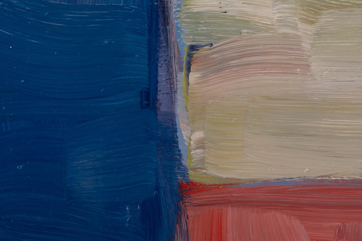 Sean Scully  Pink Blue 2025 oil on copper
