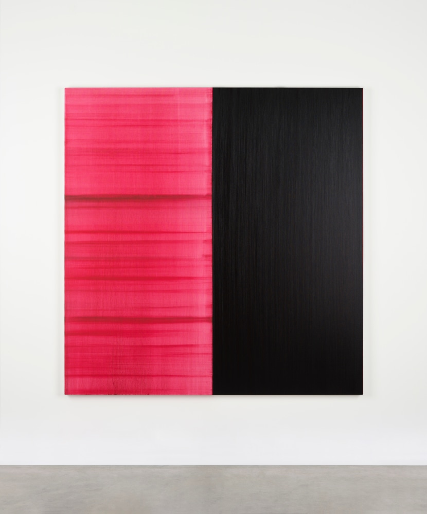Callum Innes
Untitled Lamp Black / Alizarin Claret, 2023
oil on linen
180 x 175 cm / 70.9 x 68.9 in