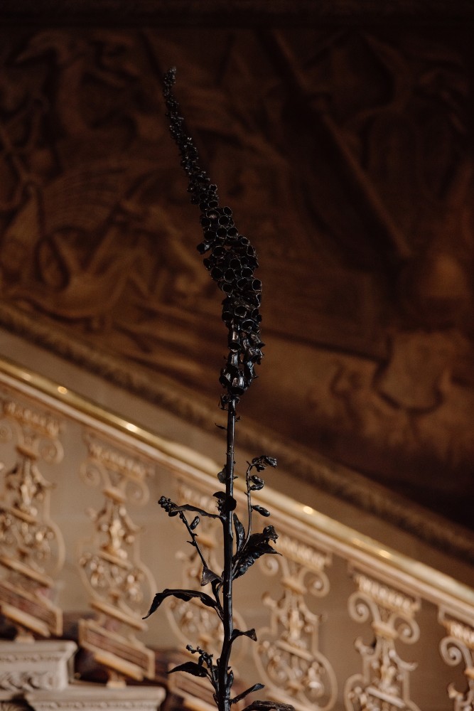 Dorothy Cross in The Gorgeous Nothings: Flowers at Chatsworth, installation view, Chatsworth House, UK. Photo: India Hobson, courtesy of Chatsworth House Trust