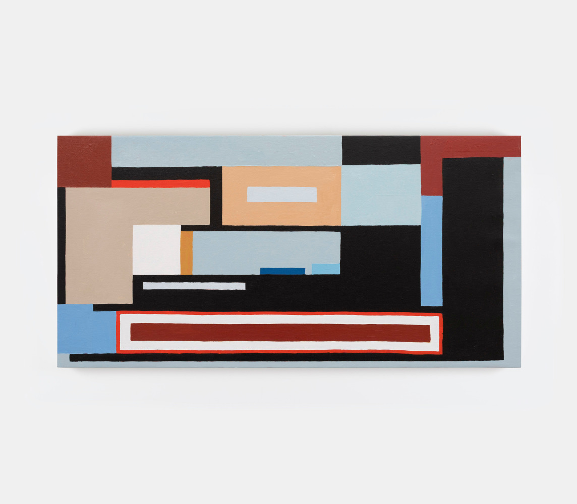Nathalie Du Pasquier&amp;nbsp;

everywhere,&amp;nbsp;2023

oil on canvas

50 x 100 cm / 19.7 x 39.4 in&amp;nbsp; &amp;nbsp;
