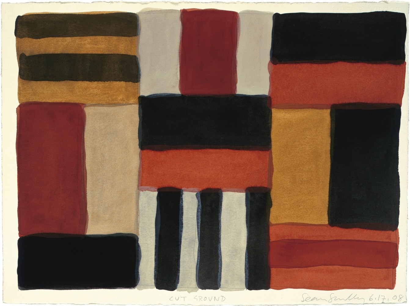 Sean Scully, Cut Ground 6.17.08, 2008