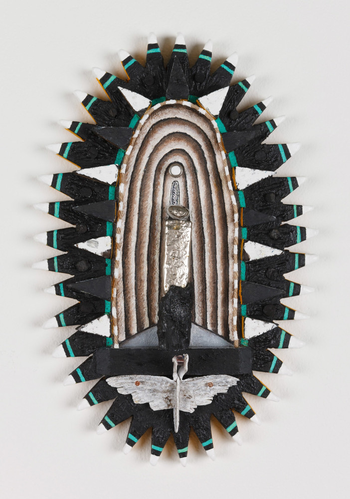 Daniel Rios Rodriguez&amp;nbsp;
Egretta, 2017
oil, Flashe, coal, foam, nails, wood and found objects on panel
29.2 x 19 cm / 11.5 x 7.5 in&amp;nbsp; &amp;nbsp;

&amp;nbsp;