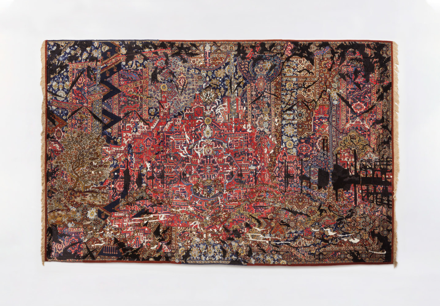 Eoin Mc Hugh&amp;nbsp;
the skies will be friendlier then, 2014
wool and mixed media
306 x 492 cm / 120.5 x 193.7 in&amp;nbsp;