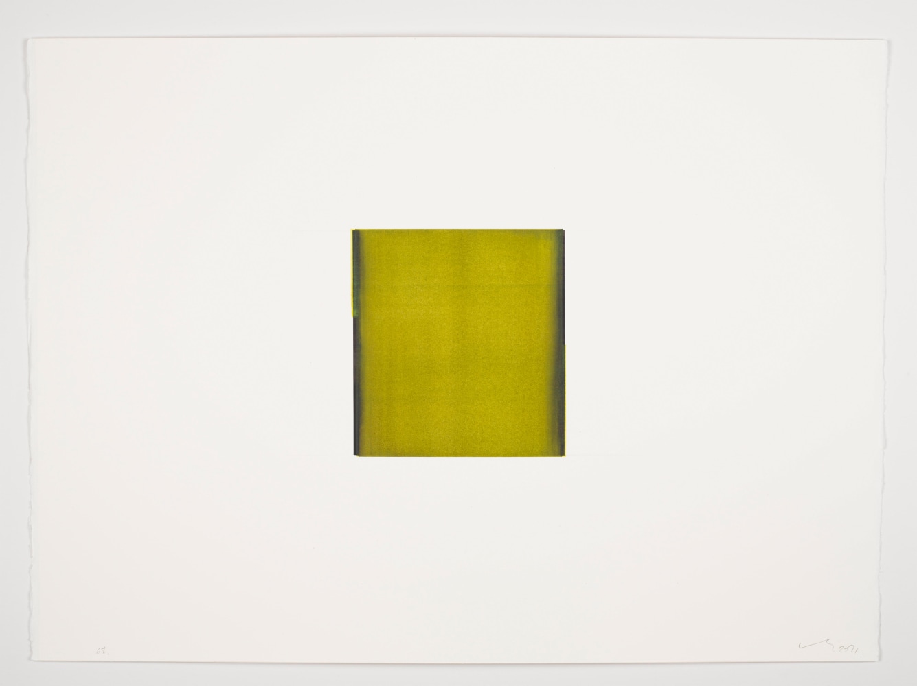 Callum Innes&amp;nbsp;
Paynes Grey / Chrome Yellow, 2011
watercolour on Canson Heritage 640gsm
56 x 77 cm / 22 x 30.3 in&amp;nbsp;&amp;nbsp;