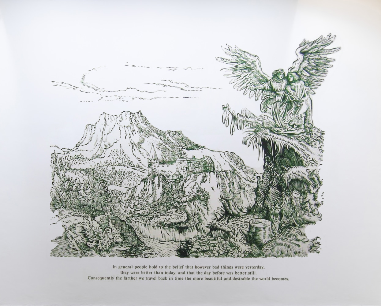 David Godbold&amp;nbsp;
Time changes everything, 2006
wall drawing, acrylic, pencil and vinyl text on wall&amp;nbsp;
dimensions variable&amp;nbsp;