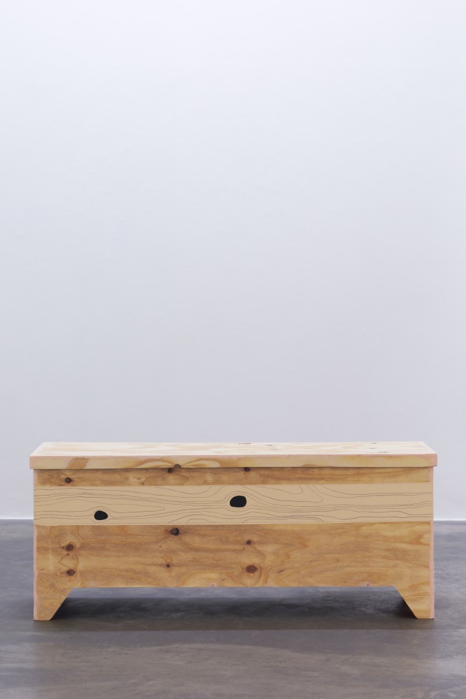 Andy Fitz
Pinocchio&amp;rsquo;s Bitter End (Lying Knows What Eye Nose Knot), 2022
wood, paint, graphite, paper clay
64 x 157 x 57 cm /&amp;nbsp;25.2 x 61.8 x 22.4 in