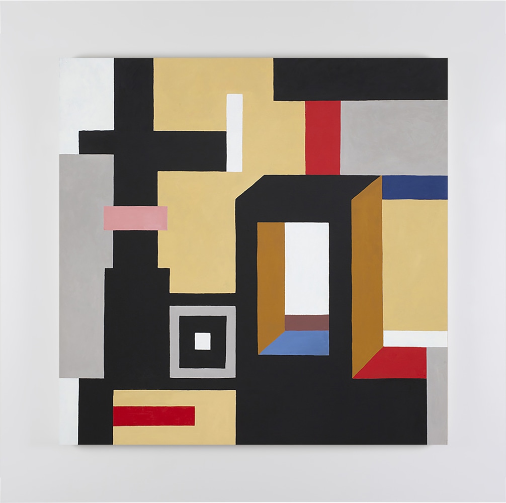 Nathalie Du Pasquier&amp;nbsp;
on the roof, 2023
oil on canvas
100 x 100 cm / 39.4 x 39.4 in