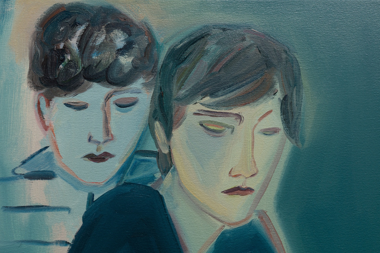 Eve Ackroyd&amp;nbsp;

Cousins,&amp;nbsp;2025

oil on canvas

51 x 46 cm / 20.1 x 18.1 in&amp;nbsp; &amp;nbsp;