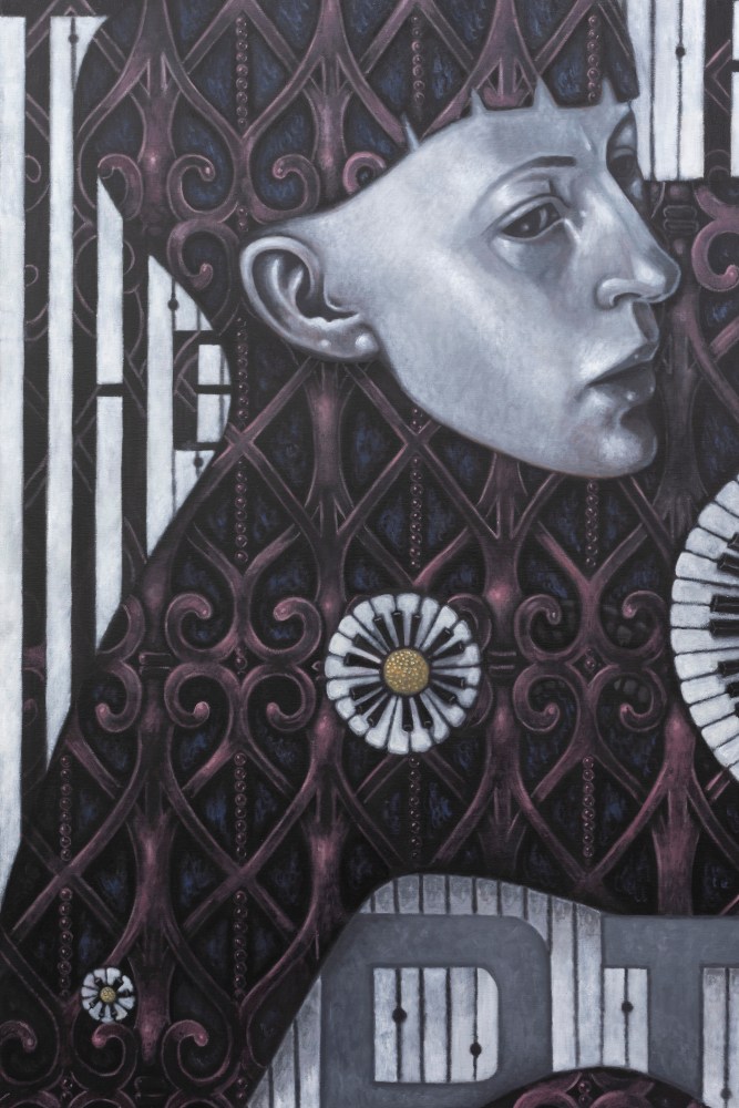 Justin Fitzpatrick

Poster for a Musical (The Prostate Piano), 2024

oil on linen, oak frame

140 x 180 cm / 55.1 x 70.9 in

143 x 183 x 3 cm / 56.3 x 72 x 1.2 in framed