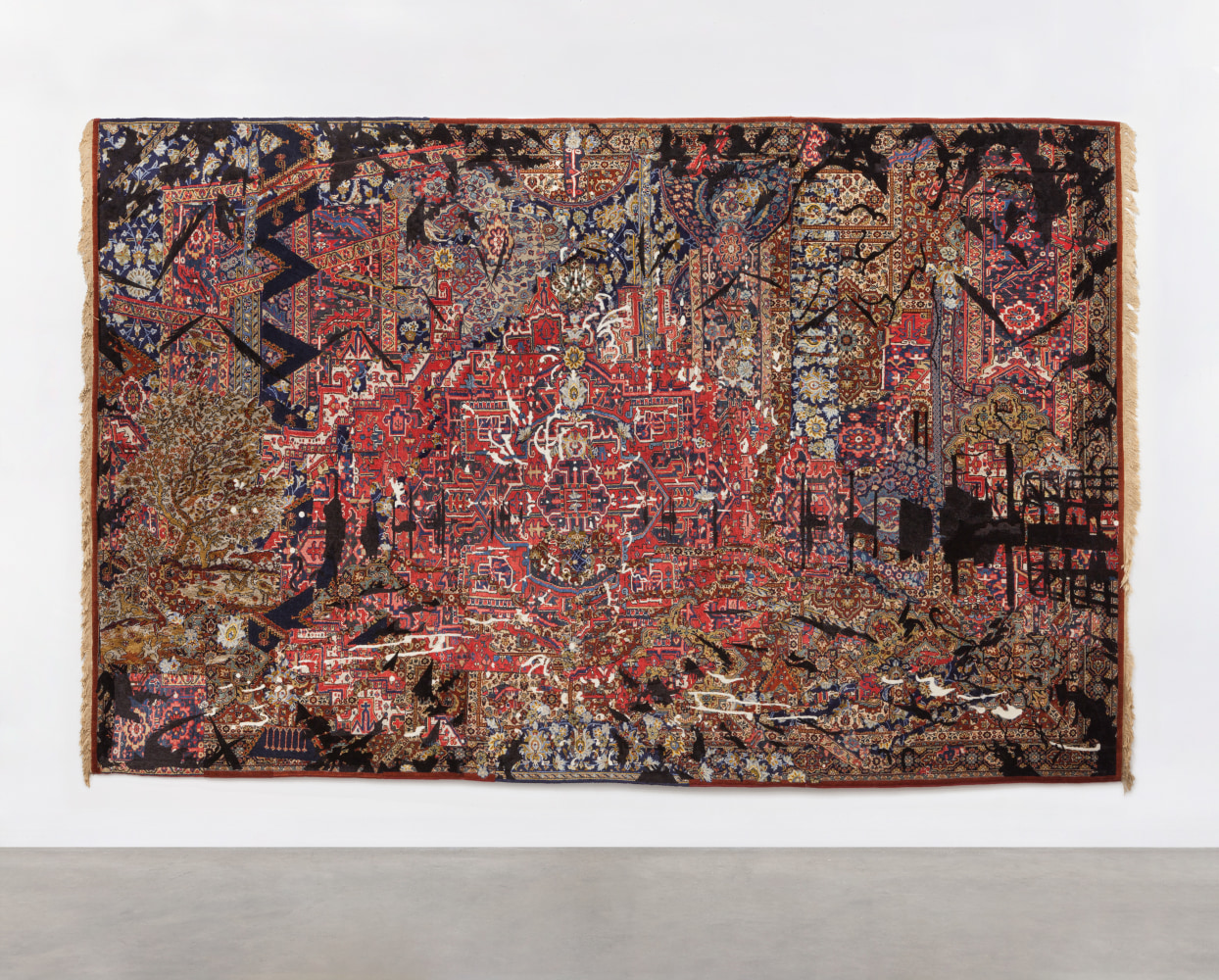 Eoin Mc Hugh&amp;nbsp;
the skies will be friendlier then, 2014
wool and mixed media
306 x 492 cm / 120.5 x 193.7 in&amp;nbsp;