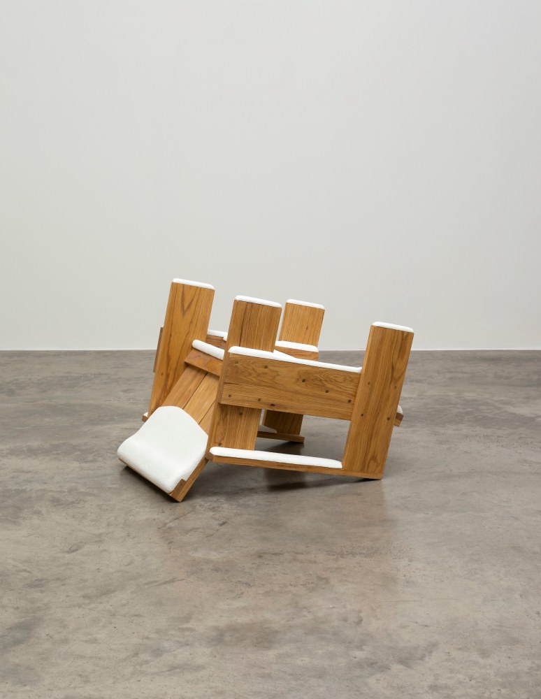 Ryan Gander&amp;nbsp;

Overturned Rietveld chair after a snow flurry,&amp;nbsp;2017

ash, marble resin

60 x 62 x 84 cm / 23.6 x 24.4 x 33.1 in&amp;nbsp;