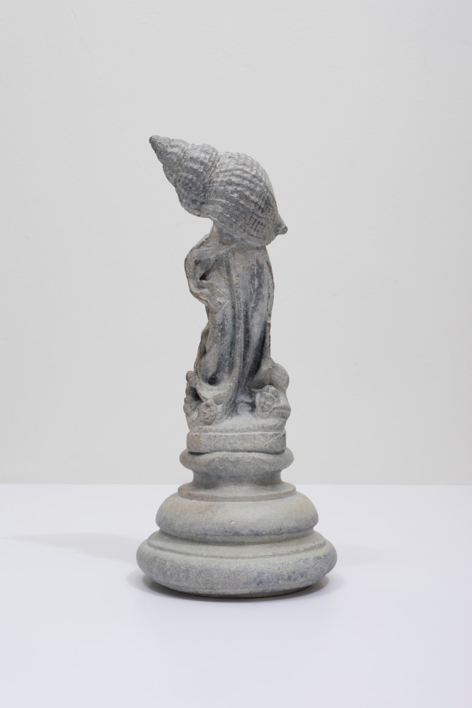 Dorothy Cross  Whelk Madonna 2024 cast bronze with white patina,