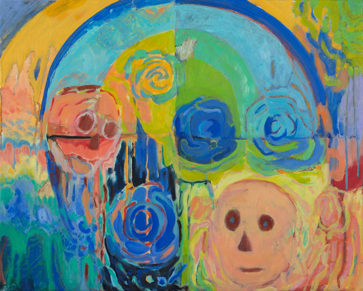 I am nothing but lilies and roses&amp;nbsp;2020-21
water-based oil on canvas
40 x 50 x 2 cm / 15.7 x 19.7 x .8 in&amp;nbsp;