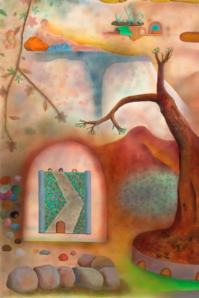 Stephen McKenna

Tree with Helicopter
1968

oil and acrylic on canvas

180.7 x 134.4 cm / 71.1 x 52.9 in&amp;nbsp; &amp;nbsp;