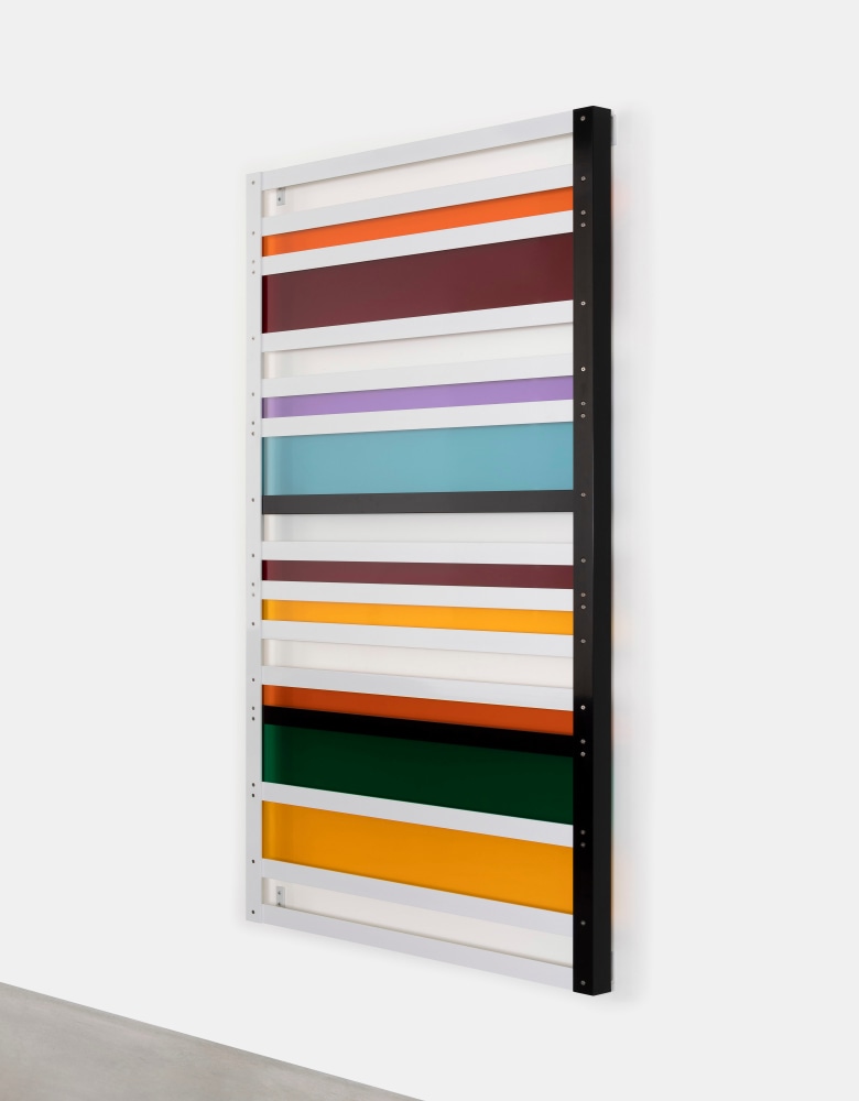 Acceptance Screen,&amp;nbsp;2014

powder-coated aluminium, transparent Plexiglas, wall-mounted screen structure

200 x 100 x 7.5 cm / 78.7 x 39.4 x 3 in