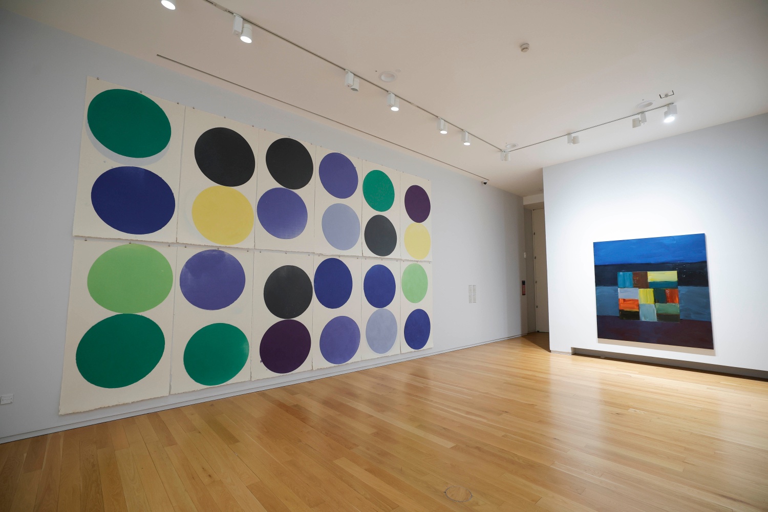 Artworks by Richard Gorman and Sean Scully in&amp;nbsp;Sacred trust: Donations and their Legacy at The Hugh Lane Gallery. Photo by Conor McCabe