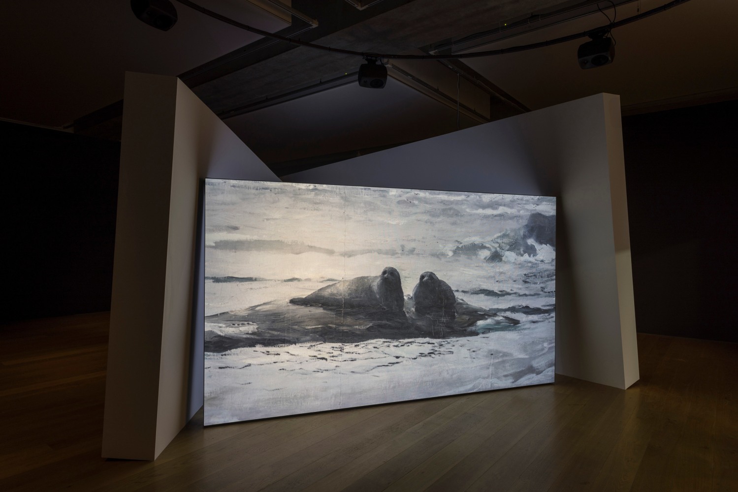 Gerard Byrne
Jielemeguvvie guvvie sjisjnjeli (Film inside an image), 2024
Towner Eastbourne, UK
Photo: Rob Harris