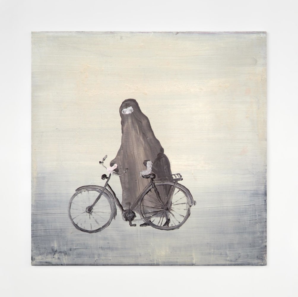 Norbert Schwontkowski, Frau mit Fahrrad