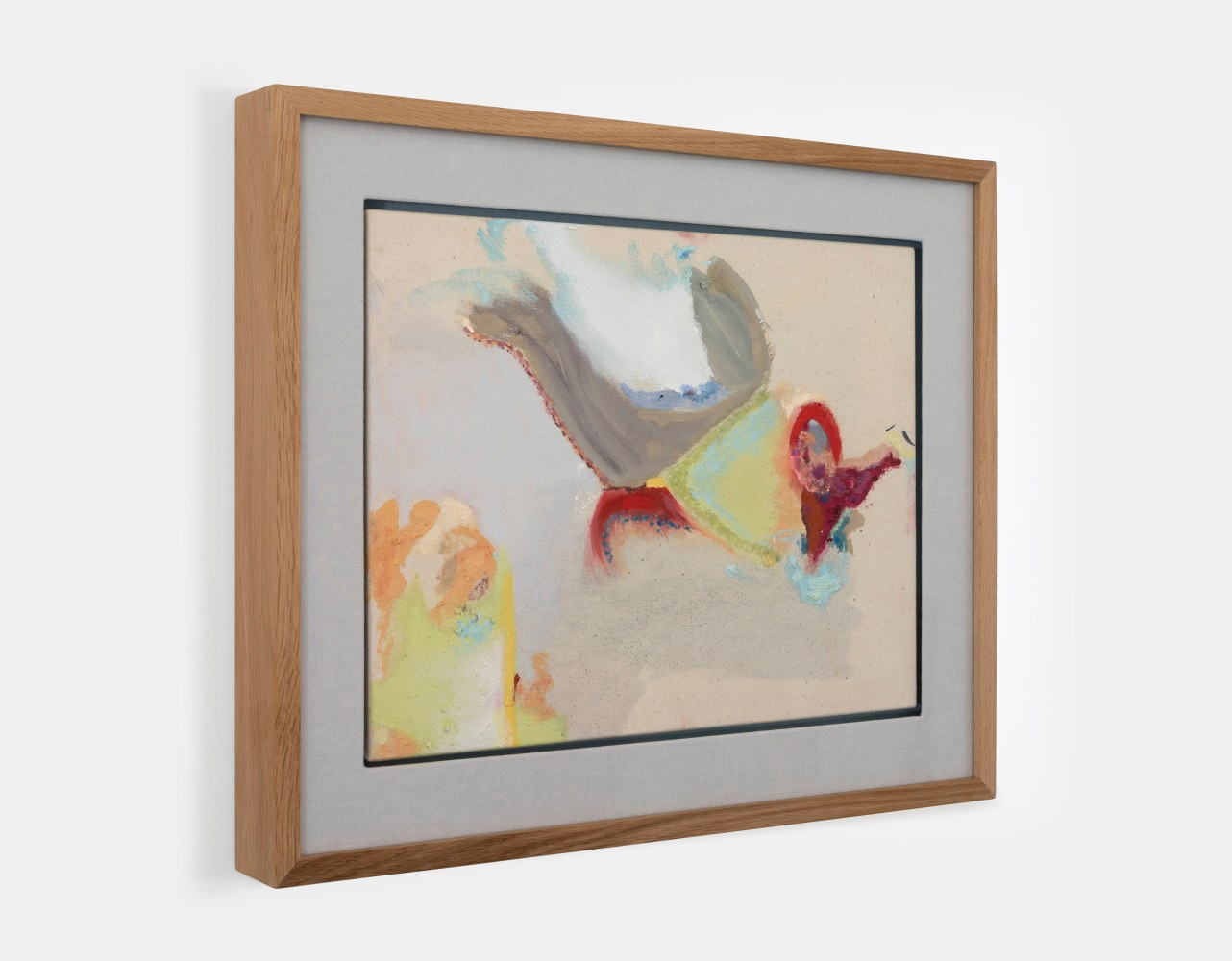 Aleana Egan&amp;nbsp;

cold sense,&amp;nbsp;2025

oil on canvas with solid white oak and linen mount

49 x 60 x 6.3 cm / 19.3 x 23.6 x 2.5 in framed
