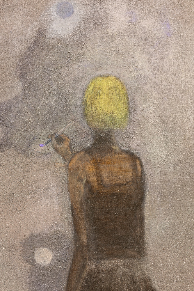 Untitled,&amp;nbsp;2021
acrylic and ash on cotton
87 x 75 cm / 34.3 x 29.5 in&amp;nbsp; &amp;nbsp;