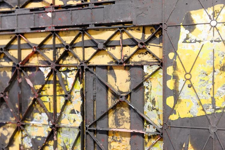 Sam Keogh,&amp;nbsp;Bulkhead&amp;nbsp;Panels, 2017&amp;ndash;2018, MDF, fibreglass, Jesmonite, polyurethane resin, pigment, acrylic medium, mica, Kapton tape, aluminum gilt, dimensions variable