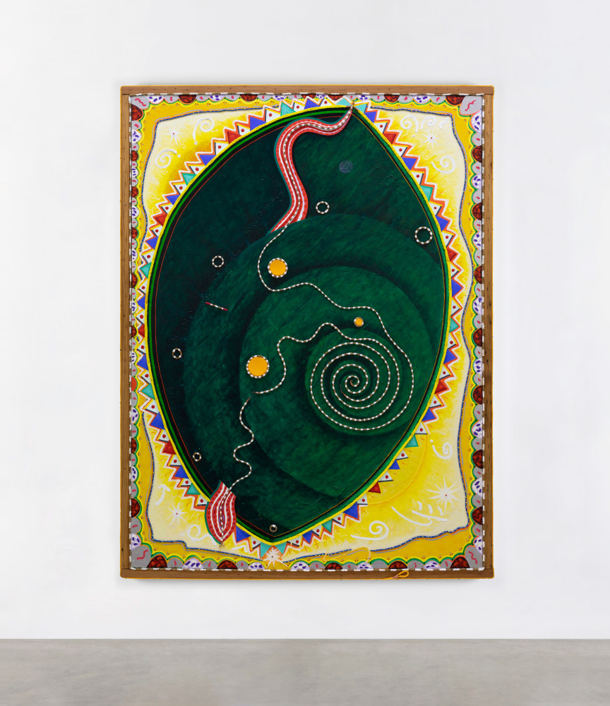 Daniel Rios Rodriguez&amp;nbsp;
Wandering Star, 2021
oil rope and nails on canvas with painted wood frame
205.7 x 156.2 cm / 81 x 61.5 in